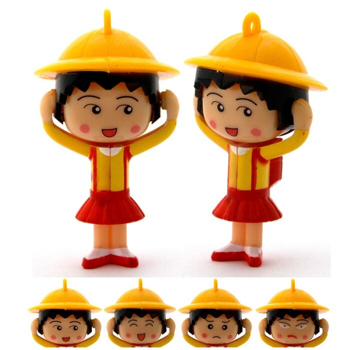 限时秒杀 麦当劳 樱桃小丸子 公仔 4张脸 变脸娃娃 包挂件