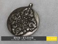 藏饰&middot;尼泊尔老铜九宫八卦镜护身、符辟邪转运/护身/密宗法器1只