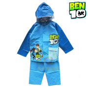 BEN10 少年骇客小班 蓝色儿童雨衣 分体雨衣+雨裤2件套装 4-8岁