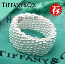 Tiffany 925 anillos de la joyería de plata regalo de amor regalos