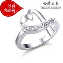 Tiffany Tiffany anillo de diamantes corazón en forma de anillo Xinyu mujeres joyería coreana cualquiera de las tres