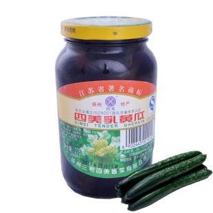  【天猫超市】 三和四美 低盐低糖乳黄瓜/酱菜 375g/瓶