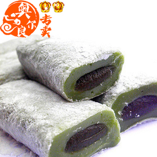  台湾进口特产零食糕点 雪之恋手造麻薯麻糬（绿茶抹茶）手工180g