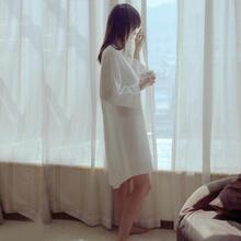 清晨的风 &mdash;&mdash;夏季送女友衬衫纯棉米白色 优雅女式睡衣家居服睡衣