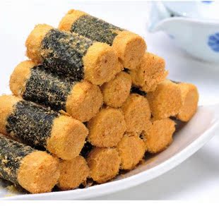  澳门特产 正牌车厘哥夫紫菜肉松蛋卷 250g 又香又脆