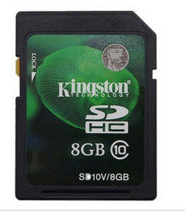 KingSton/金士顿 SD卡/SDHC 8G Class10 超高速相机卡存储卡