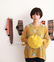nana 2012新 田园 超美花朵 雪纺 短袖T恤 C120459