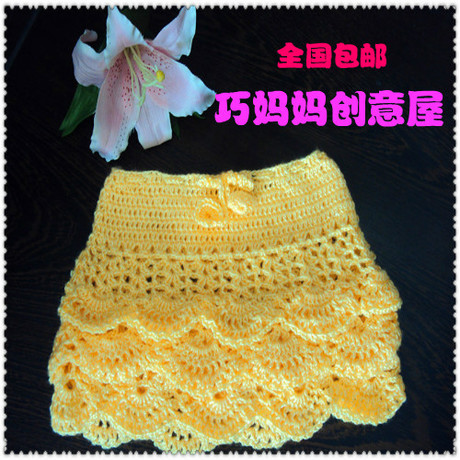 手工<em>编织</em>儿童<em>毛衣</em> 手钩<em>宝宝时尚</em>蛋糕裙 女童短