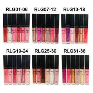United States original NYX round lip gloss/lip honey hot hot color 8 color