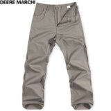 DEERE MARCHI迪尔马奇 时尚简约休闲纯棉直筒休闲裤 DM208浅灰