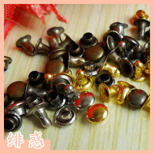  绯惑 迷你撞钉柳钉蘑菇钉 1付价 4色入 DIY配件 5mm 铜制不生锈
