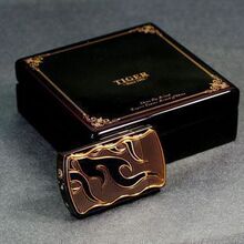 正品打火机 充气 防风 TW712DB-01火焰款 男士生日礼物/商务礼品