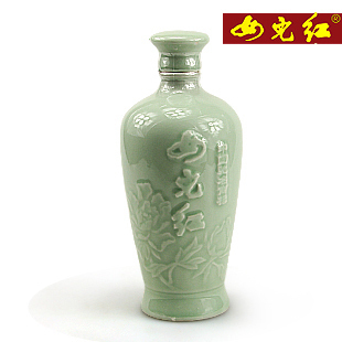  端午节黄酒 女儿红 绍兴黄酒 八年陈 青瓷高牡丹 瓶装 半干型
