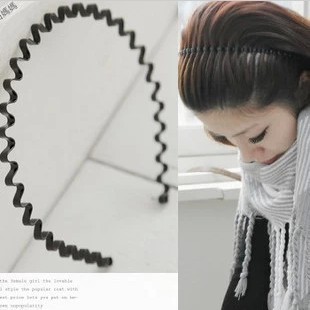 men and women currency Undulation Head hoop black Paint Iron Hair hoop Japan and South Korea Simplicity Spring Plastic card issuersin the Family/Personal Cleaning Tools , Personal care cleaning appliances , Headband/Hairnet category - from Buy2taobao.com to provide professional Taobao agent buy service
