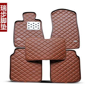 瑞步皮革宝马3系5系汽车脚垫专车专用7系美规版X5X6华晨宝马脚垫