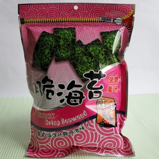  台湾食品   脆海苔（辣味）  比相扑手更好吃   50克/包