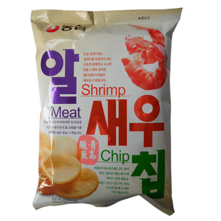  四皇冠信誉 好吃的农心膨化鲜虾片 农心虾片 虾仁片45g