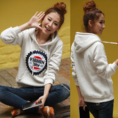 Amoy Gold Spring and Autumn the new women's sweater, winter sweater women Fleece Hooded sets of head gear Wei Yi 包邮