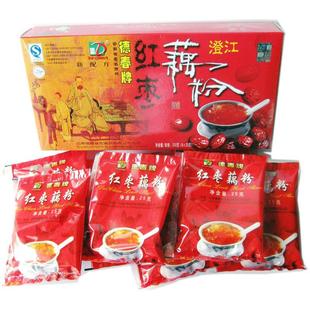  特价包装云南特产营养餐手工莲子羹德春牌澄江速溶红枣纯藕粉200g