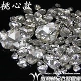 40A35 DIY配件尖底桃心手机壳贴钻透明水晶玻璃异形钻水钻材料包