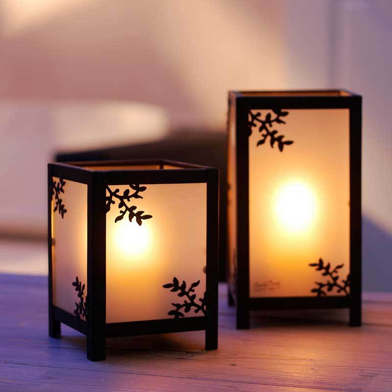 欧式古典和风铁艺玻璃烛台