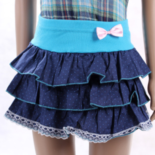  夏装薄童装女孩儿童超短迷你牛仔裙子kids jeans mini-skirt