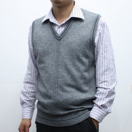 男装毛衣<em>背心男士</em>秋装<em>男士毛背心</em> /黑色/方格/斜