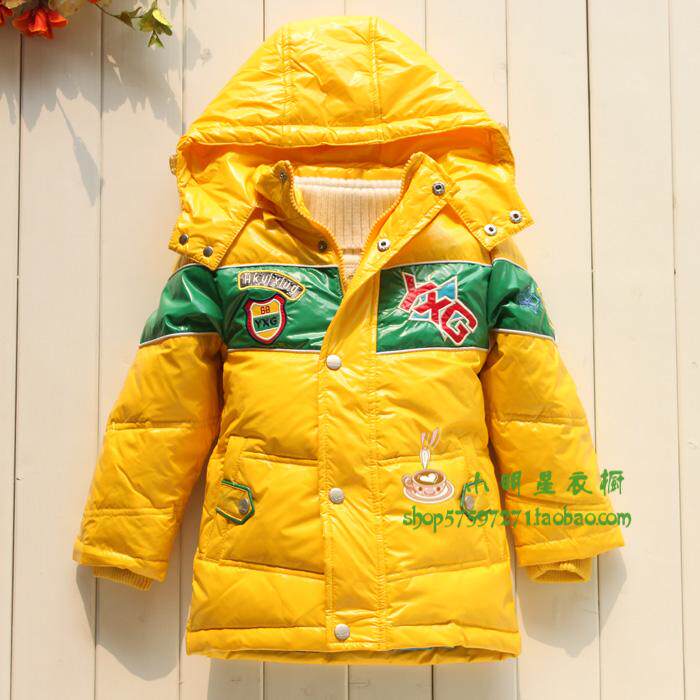 2011高档亮面料儿童羽绒服 男童中小童瘦版冬装 香港一休E158-58