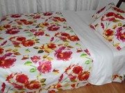 外贸全棉床品客供60支纱纯棉贡缎活性印花三四件套床单枕套被罩