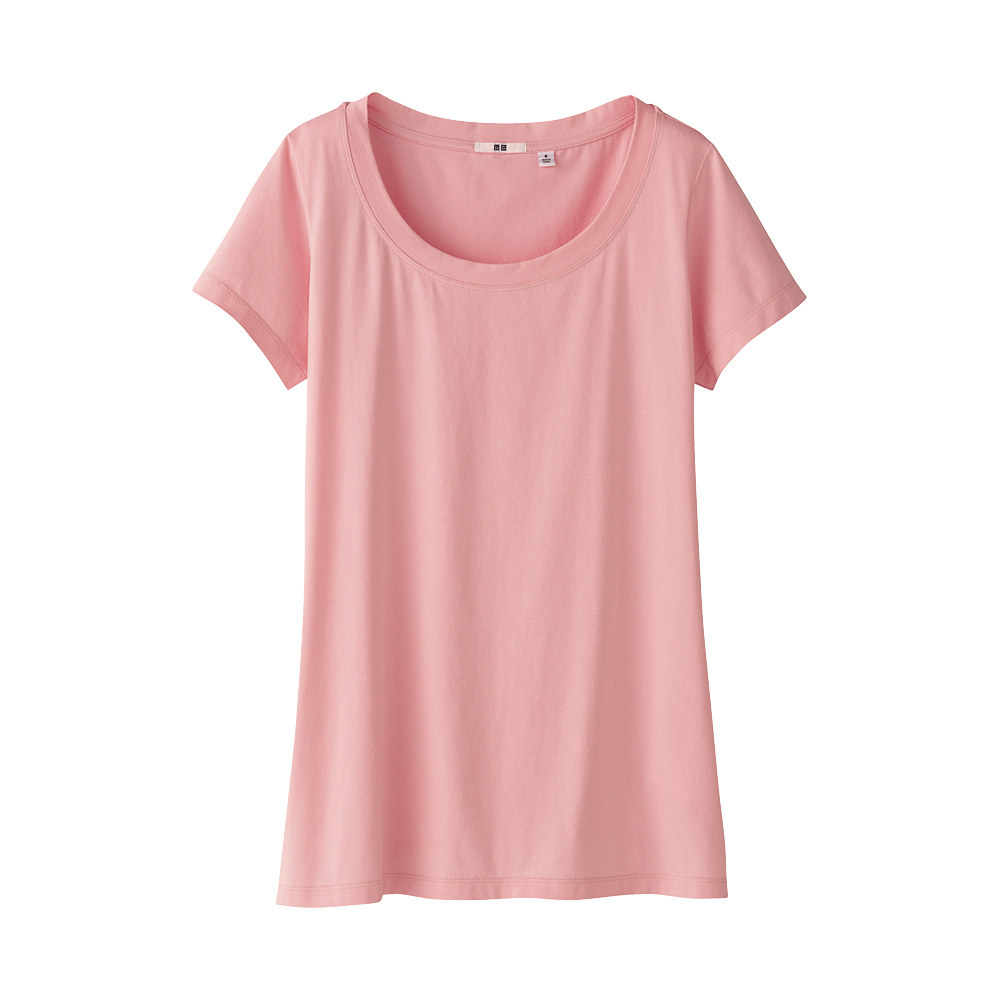 女装 高级棉质圆领T恤(短袖)A UNIQLO<span class=H>优衣库</span> 初上市价格 79元