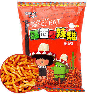  台湾特产 进口零食品 张君雅小妹妹系列 墨西哥辣鸡点心面 78g