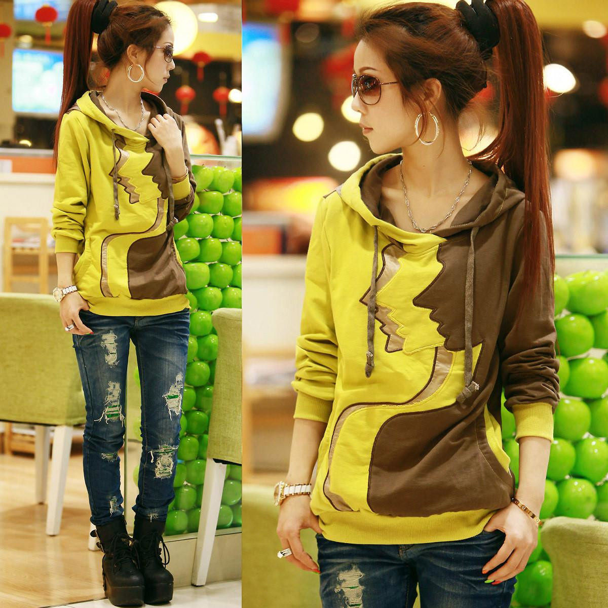 秋冬外套2012新款<em>卫衣女韩版</em>厚衣服女装韩版