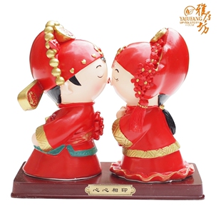 Practical decoration decoration elegance square wedding celebration gift gifts love Kiss doll craft