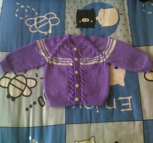 手工编织儿童毛线毛衣/<em>婴儿</em>长袖<em>针织开衫</em>/羊毛