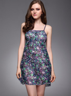 Dream ba Sally pajamas leisurewear lightsome han edition snow spins  skirt with shoulder-straps (011611225)