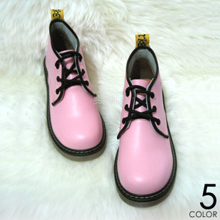  正品新款中跟短靴真皮休闲3孔马丁靴英伦牛皮靴复古潮靴女靴