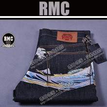 日本赤猿RMC牛仔裤◆蓝色海浪&顶级刺绣板裤 香港原单