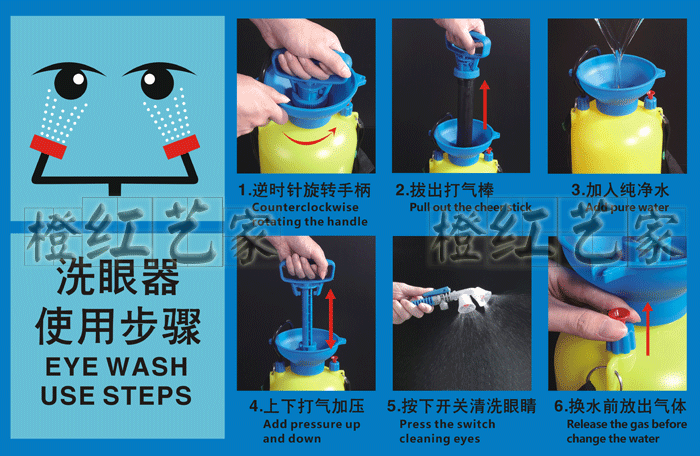 验厂洗眼器/洗眼器使用图/洗眼器说明图/操作步骤示意图在类目 五金/工具, 施工保护, 眼部、面部防护, 紧急冲淋装置及洗眼器中 - 来自Buy2taobao.com提供专业的淘宝代购服务