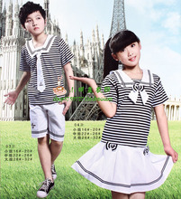 2011夏装新款 男童休闲套装 合唱服 演出服 海军服 白色03/04