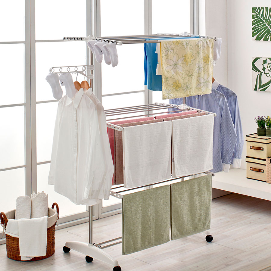 Gaube Stainless steel racks towel move Drying clothes balcony Mobile racks fold Stands Boldin the Storage consolidation , Wash clothing/Sun/Care Products , Large drying racks category - from Buy2taobao.com to provide professional Taobao agent buy service