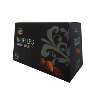  情人节礼物 比利时进口食品 德菲丝松露巧克力零食 黑色传统500g