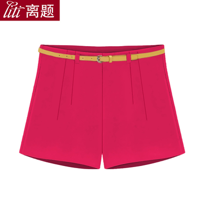 夏季新款韩版女士大码糖果色短裤女夏休闲裙裤