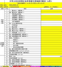 新企业所得税申报表(公式完美版)