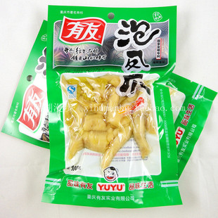  四川重庆特产正宗有友 泡椒凤爪 100g 鸡爪 办公室零食 鲜辣爽