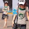 SS898#韩版2010夏装新款甜美可爱字母短袖李孝利潮人外贸短T恤