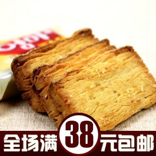  韩国进口食品 零食 乐天妈妈手派饼干低卡饱腹饼干140g