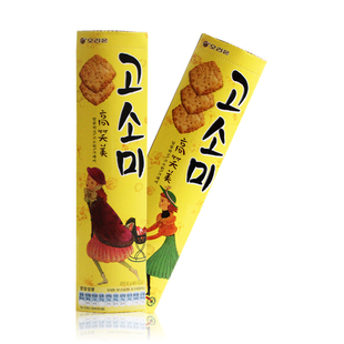  限区包邮韩国食品 进口零食 可口香酥脆好丽友高笑美芝麻饼干 80g