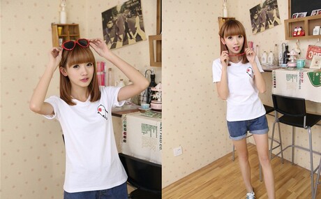 2014 夏装新款 <em>夏天</em>衣服个性时尚<em>上衣</em>vn<em>女装</em>韩