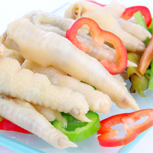  百草味 零食四川重庆特产 野山椒香辣 独立泡椒凤爪 300g*2