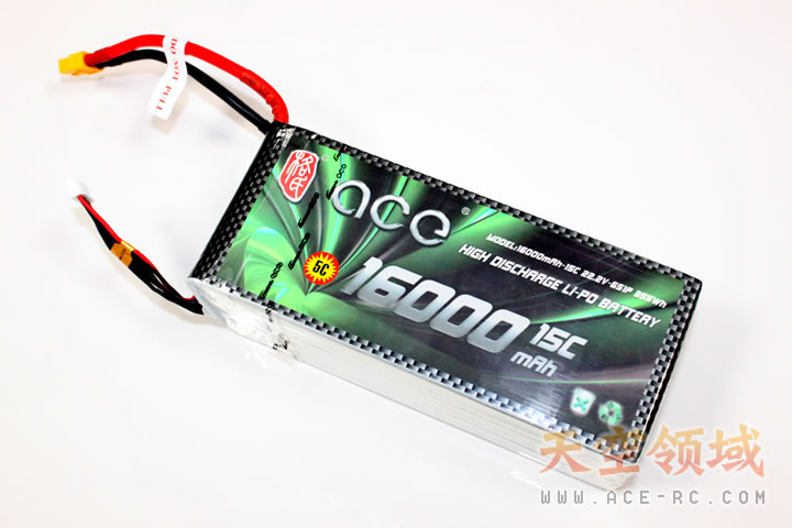 格氏 ACE 22.2V 16000MAH 15C 6S 锂电池 大